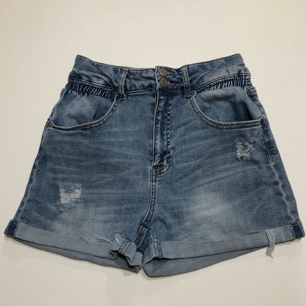 Vanilla Star Women’s High-Rise Light Blue Denim Jean Shorts Size 9